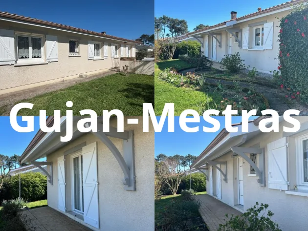 Ravalement façade et peinture volets bois, villa  Gujan-Mestras | JS Ambiance Peinture