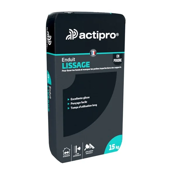 Sac d'enduit Actipro Lissage utilisé pour les reprises partielles